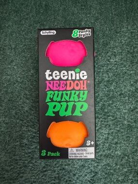 NEEDOH Teenie Funky Pup - Pink, Teal & Orange